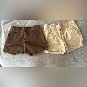 New NWT Bundle of two pairs of girls shorts 
size 14